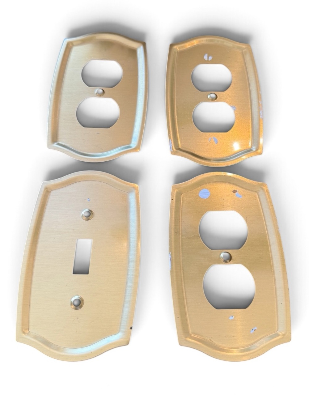 Polished Brass Outlet & Switch Wall Plate Covers - Set of 4 - Picture 3 of 3